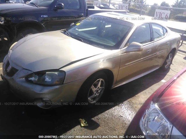2G2WS522741326070 - 2004 PONTIAC GRAND PRIX GT2 ოქროსფერი ფოტო 2
