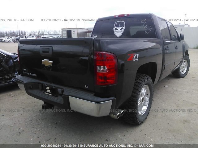 3GCEK23379G290795 - 2009 CHEVROLET SILVERADO K1500 LT BLACK photo 4