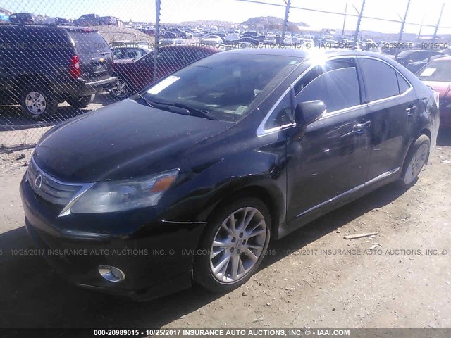 JTHBB1BA4B2046208 - 2011 LEXUS HS 250H BLACK photo 2