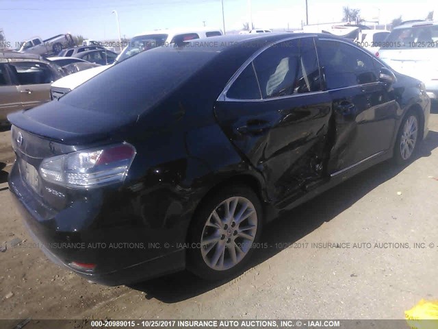 JTHBB1BA4B2046208 - 2011 LEXUS HS 250H BLACK photo 4