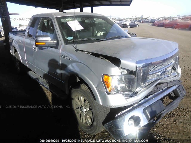 1FTFX1ET4CFB16298 - 2012 FORD F150 SUPER CAB SILVER photo 1