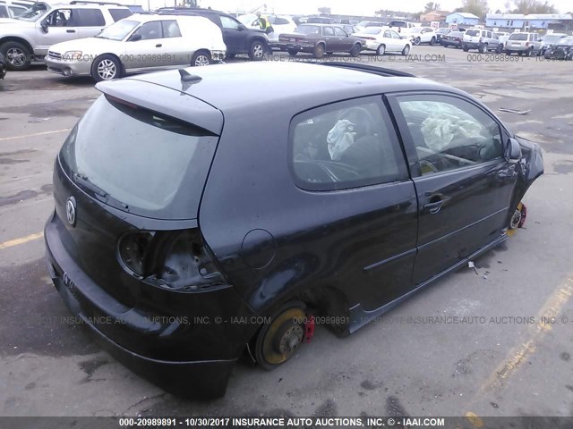 WVWEV71K09W068924 - 2009 VOLKSWAGEN GTI BLACK photo 4