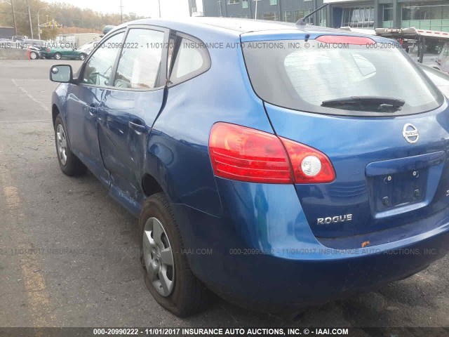 JN8AS58V68W147559 - 2008 NISSAN ROGUE S/SL BLUE photo 3