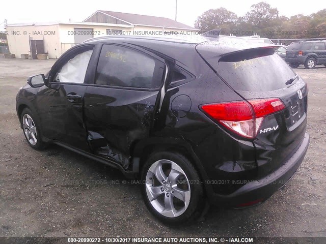 3CZRU6H79HM706886 - 2017 HONDA HR-V EXL BLACK photo 3