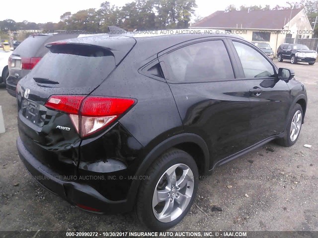 3CZRU6H79HM706886 - 2017 HONDA HR-V EXL BLACK photo 4