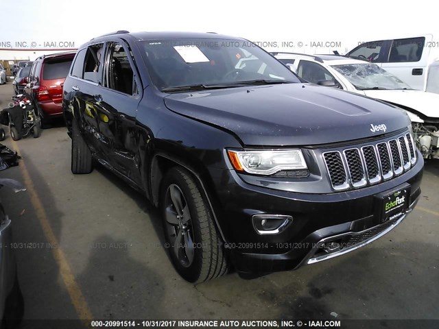 1C4RJFCG4FC913013 - 2015 JEEP GRAND CHEROKEE OVERLAND GRAY photo 1