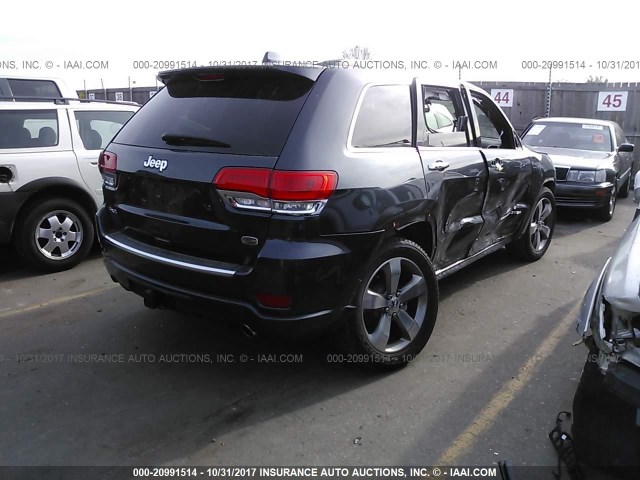 1C4RJFCG4FC913013 - 2015 JEEP GRAND CHEROKEE OVERLAND GRAY photo 4