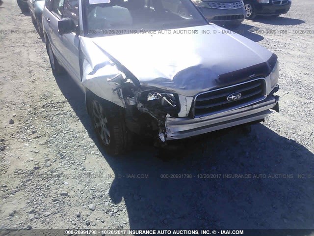 JF1SG65665H712046 - 2005 SUBARU FORESTER 2.5XS ლურჯი ფოტო 6