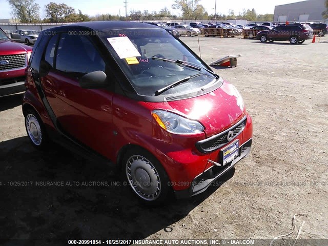 WMEEJ3BA5DK599113 - 2013 SMART FORTWO PURE/PASSION RED photo 1