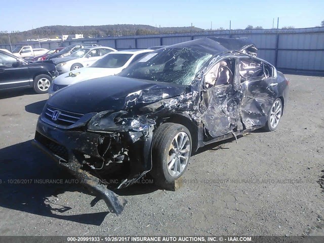 1HGCR2F57DA073661 - 2013 HONDA ACCORD SPORT BLACK photo 2