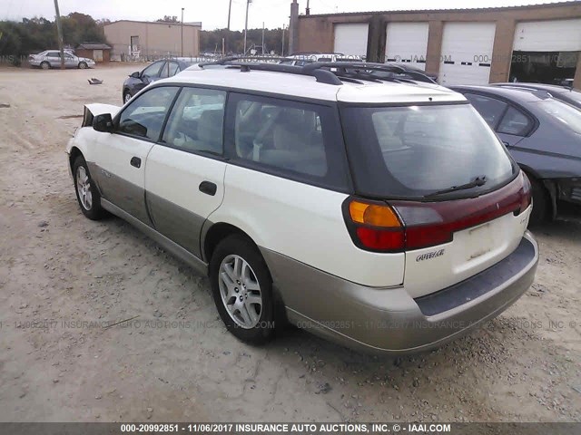 4S3BH675747636708 - 2004 SUBARU LEGACY OUTBACK AWP 白色 照片 3