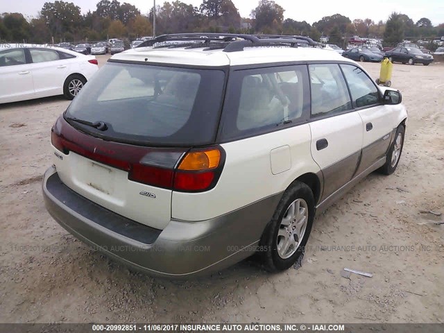 4S3BH675747636708 - 2004 SUBARU LEGACY OUTBACK AWP 白色 照片 4