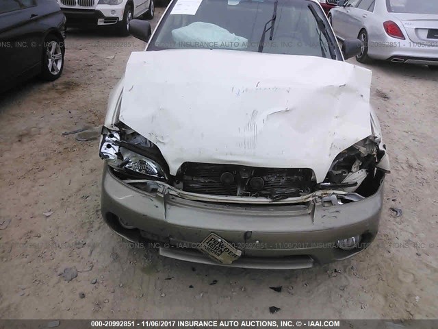 4S3BH675747636708 - 2004 SUBARU LEGACY OUTBACK AWP 白色 照片 6