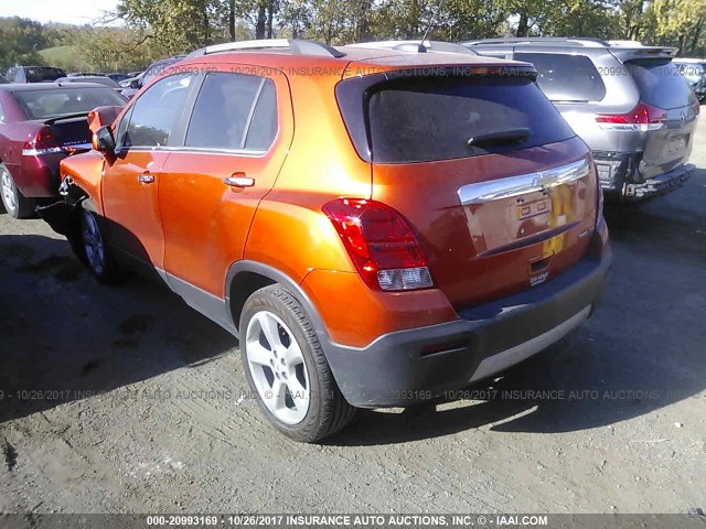 KL7CJNSB2FB079770 - 2015 CHEVROLET TRAX LTZ ORANGE photo 3