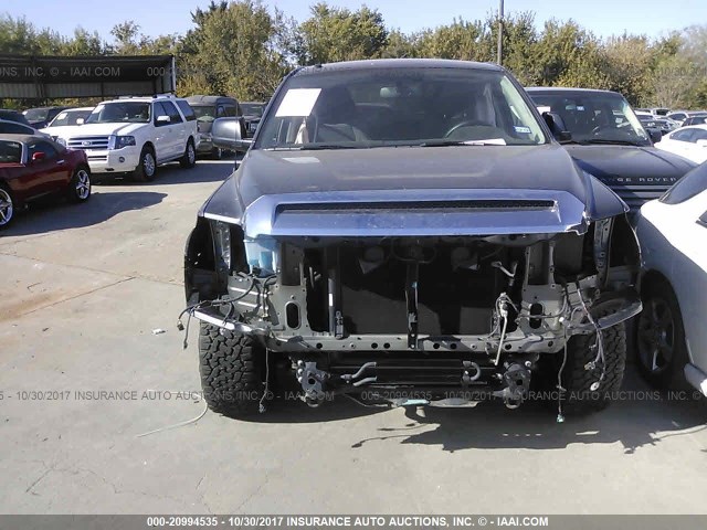 5TFEM5F11GX103260 - 2016 TOYOTA TUNDRA CREWMAX SR5 GRAY photo 6