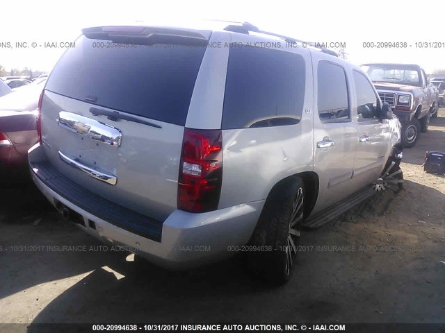 1GNFC13057R209234 - 2007 CHEVROLET TAHOE C1500 SILVER photo 4