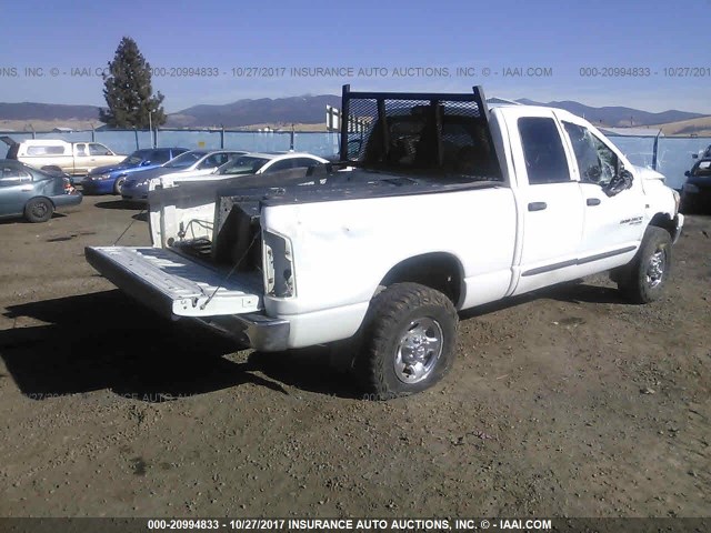 3D7KS28D26G273067 - 2006 DODGE RAM 2500 ST/SLT 白色 照片 4