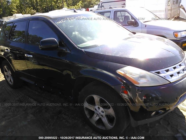 JN8AZ08T04W223364 - 2004 NISSAN MURANO SL/SE BLACK photo 1