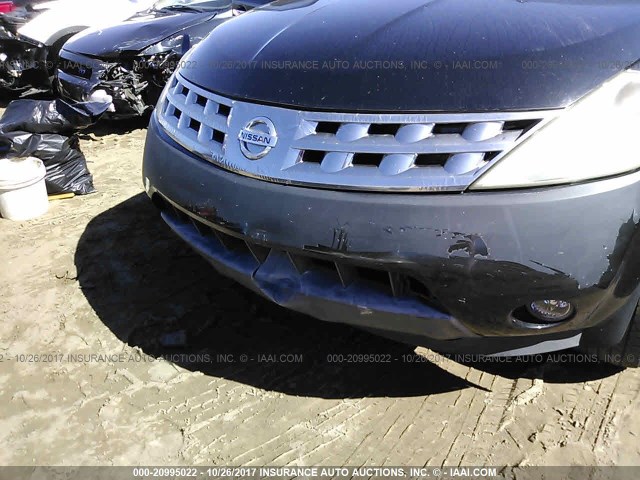 JN8AZ08T04W223364 - 2004 NISSAN MURANO SL/SE BLACK photo 6