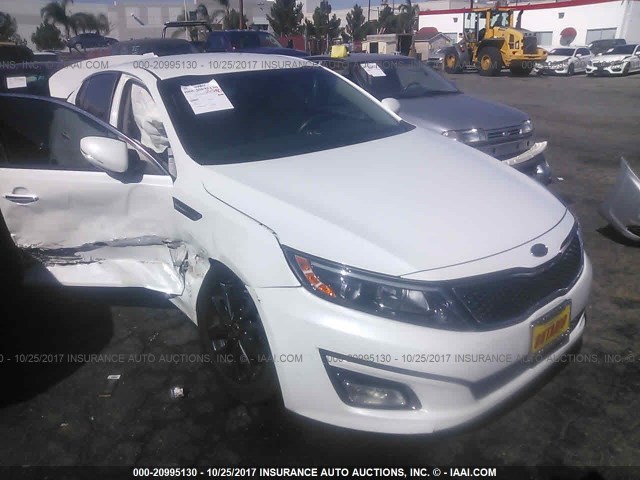 5XXGN4A74FG395374 - 2015 KIA OPTIMA EX WHITE photo 1