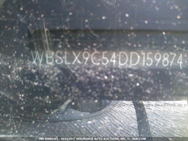 WBSLX9C54DD159874 - 2013 BMW M6 WHITE photo 9