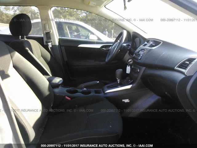 3N1AB7AP2GY328977 - 2016 NISSAN SENTRA S/SV/SR/SL SILVER photo 5