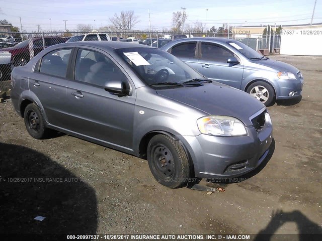 KL1TD56637B183037 - 2007 CHEVROLET AVEO LS GRAY photo 1