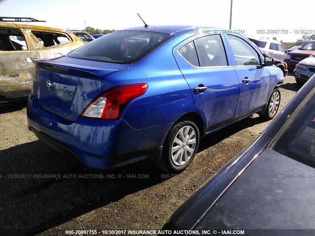 3N1CN7AP6HL859758 - 2017 NISSAN VERSA S/S PLUS/SV/SL BLUE photo 4