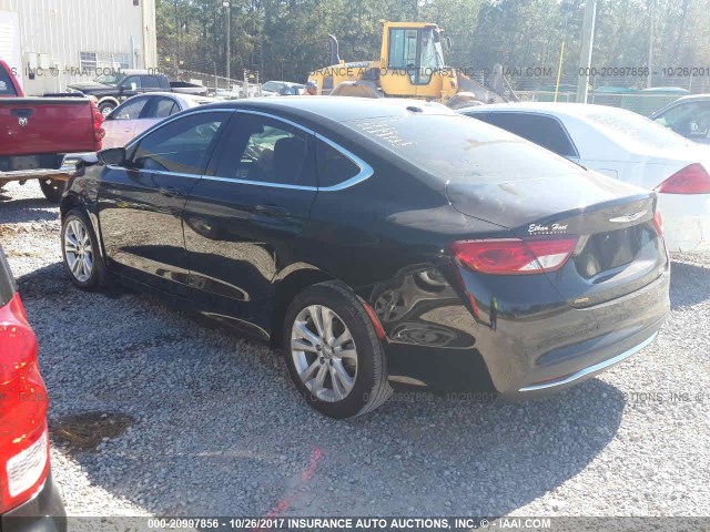 1C3CCCAB0GN136040 - 2016 CHRYSLER 200 LIMITED BLACK photo 3