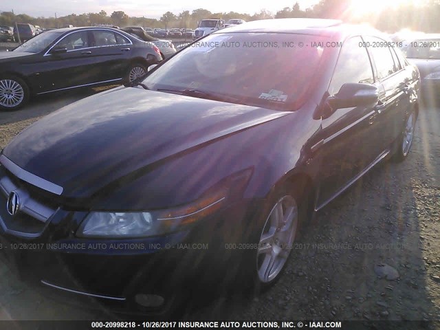 19UUA66248A028918 - 2008 ACURA TL Dark Blue photo 2