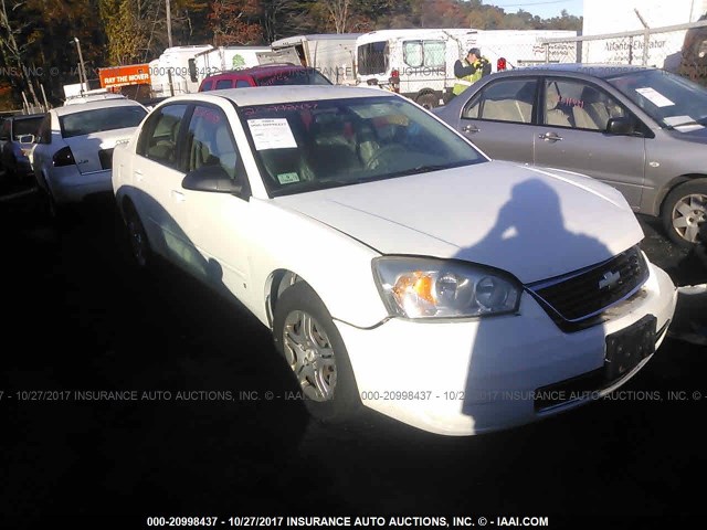 1G1ZS58F07F212629 - 2007 CHEVROLET MALIBU LS WHITE photo 1