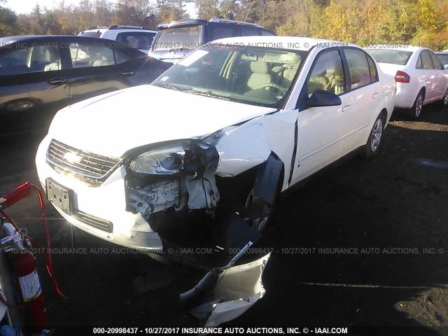 1G1ZS58F07F212629 - 2007 CHEVROLET MALIBU LS WHITE photo 2
