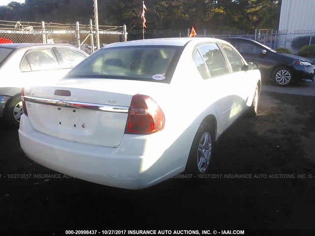 1G1ZS58F07F212629 - 2007 CHEVROLET MALIBU LS WHITE photo 4