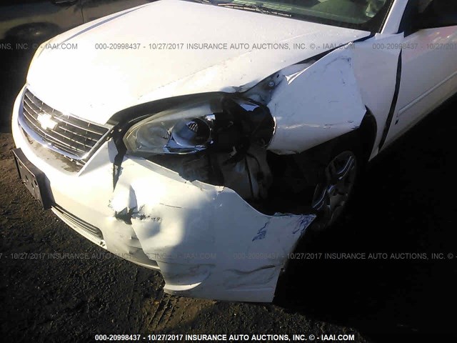 1G1ZS58F07F212629 - 2007 CHEVROLET MALIBU LS WHITE photo 6