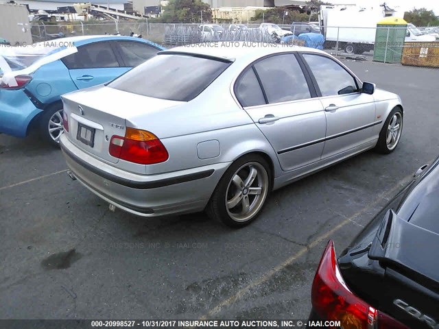 WBAAV53461FJ71154 - 2001 BMW 330 I SILVER photo 4