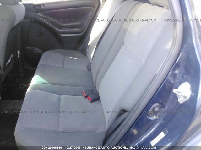 2T1KR32E24C193207 - 2004 TOYOTA COROLLA MATRIX XR BLUE photo 8