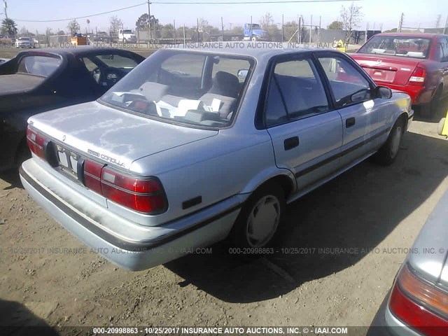 JT2AE94A3M3474258 - 1991 TOYOTA COROLLA DLX BLUE photo 4