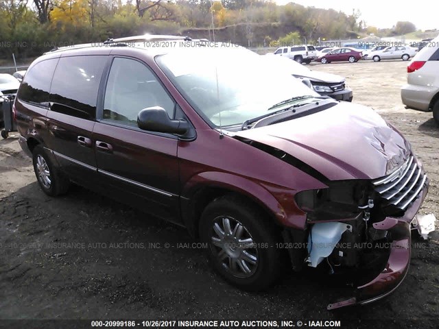 2A4GP64L07R124359 - 2007 CHRYSLER TOWN & COUNTRY LIMITED MAROON photo 1