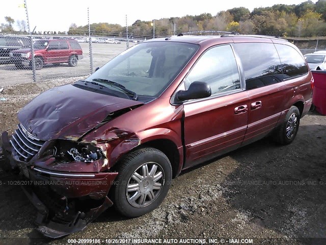 2A4GP64L07R124359 - 2007 CHRYSLER TOWN & COUNTRY LIMITED MAROON photo 2