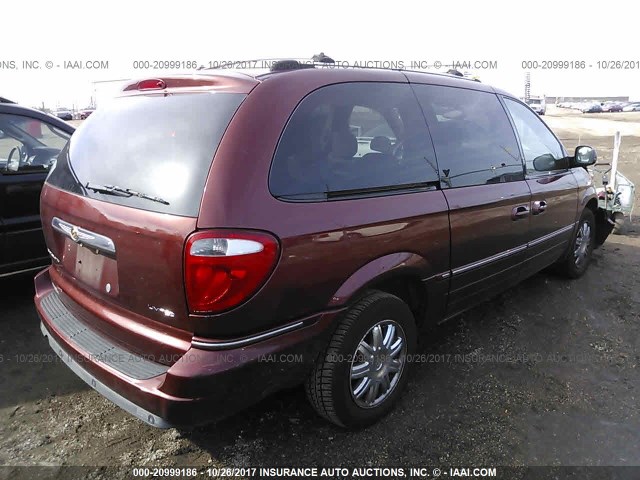 2A4GP64L07R124359 - 2007 CHRYSLER TOWN & COUNTRY LIMITED MAROON photo 4