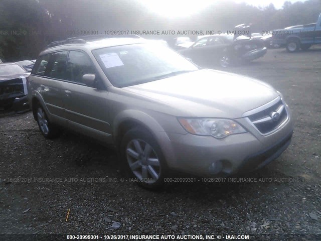 4S4BP62C187334843 - 2008 SUBARU OUTBACK 2.5I LIMITED GOLD photo 1