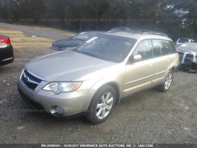 4S4BP62C187334843 - 2008 SUBARU OUTBACK 2.5I LIMITED GOLD photo 2