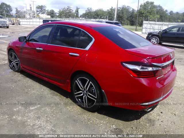 1HGCR2F13HA039915 - 2017 HONDA ACCORD SPORT SPECIAL EDITION RED photo 3