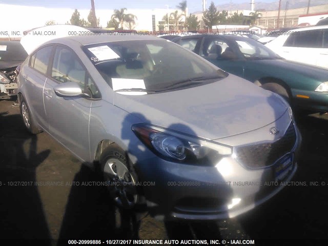 KNAFK4A63F5432542 - 2015 KIA FORTE LX GRAY photo 1