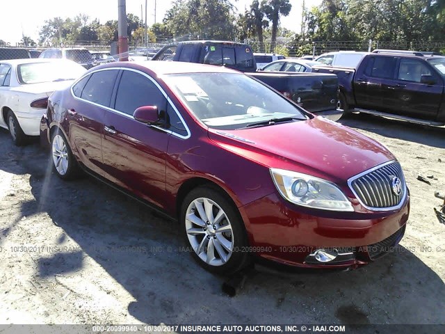 1G4PP5SK7D4206724 - 2013 BUICK VERANO RED photo 1