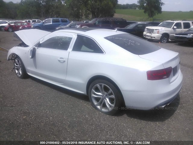 WAUGGAFR6DA035919 - 2013 AUDI S5 PREMIUM PLUS 白色 照片 3