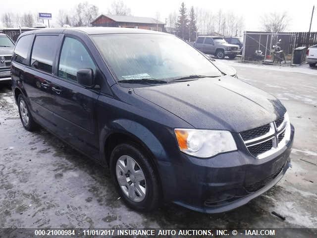 2C4RDGBG2DR615255 - 2013 DODGE GRAND CARAVAN SE BLACK photo 1