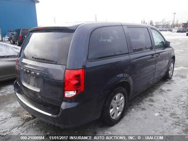 2C4RDGBG2DR615255 - 2013 DODGE GRAND CARAVAN SE BLACK photo 4