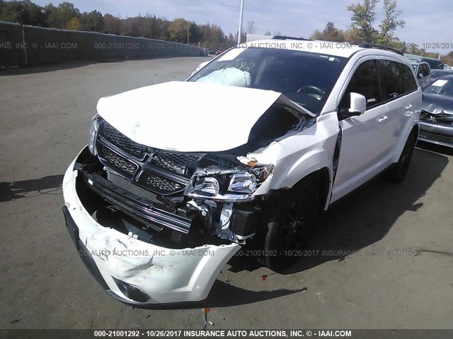 3C4PDDBG7GT129368 - 2016 DODGE JOURNEY SXT WHITE photo 2