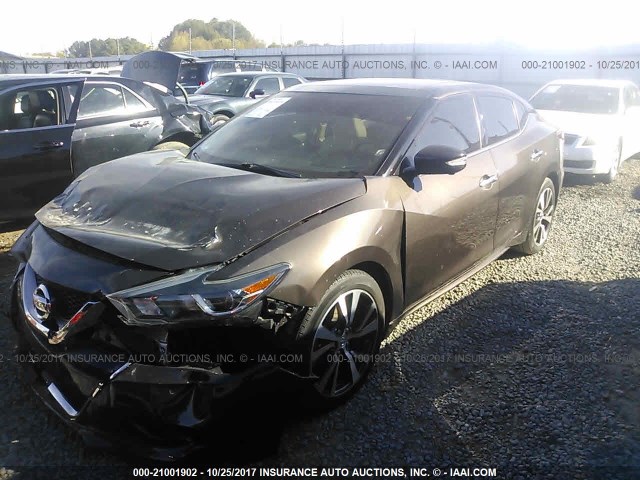 1N4AA6APXGC422341 - 2016 NISSAN MAXIMA 3.5S/SV/SL/SR/PLAT BROWN photo 2